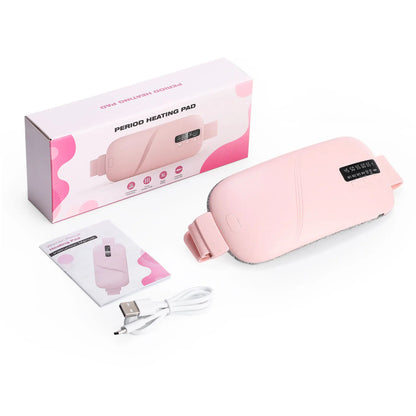Electric Menstrual Heating Belt with Vibration – 5 Temperature Modes & Smart Timer Waist Heating Pad - Vellévia