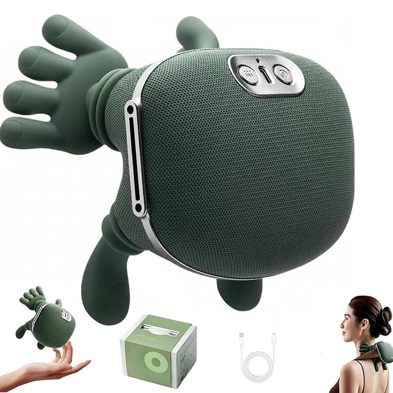 Neck and Shoulder Massager with Heat – 3-Level Kneading Massage Pillow, Rechargeable Wireless Design - Vellévia