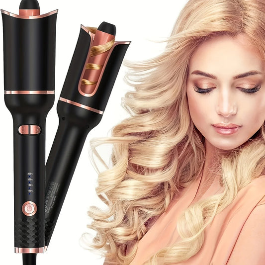 Automatic Hair Curler with Tourmaline Ceramic Barrel – Digital Rotating Curling Iron 160–220°C - Vellévia